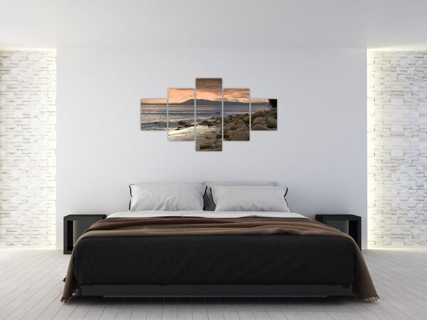 Obraz - Morze i góry (125x70 cm)