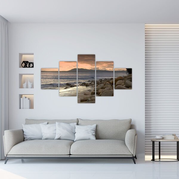 Obraz - Morze i góry (125x70 cm)