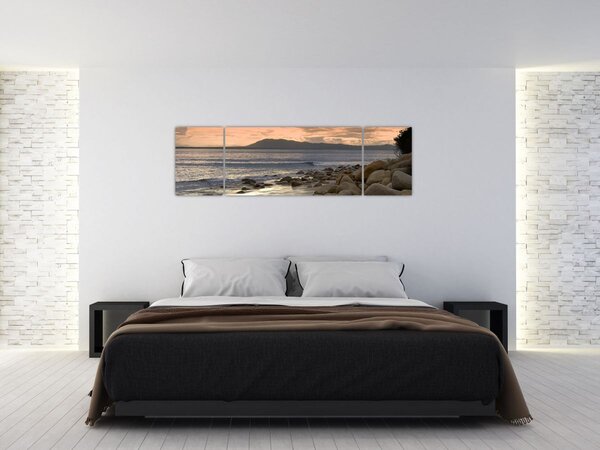 Obraz - Morze i góry (170x50 cm)