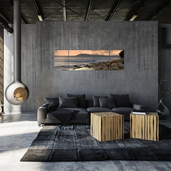 Obraz - Morze i góry (170x50 cm)