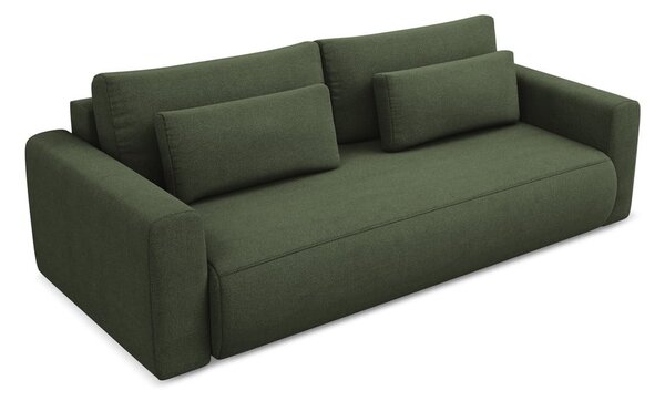 Rozkładana/ze schowkiem sofa w kolorze khaki 238 cm Kapua – Makamii