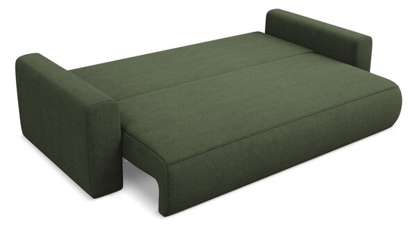 Rozkładana/ze schowkiem sofa w kolorze khaki 238 cm Kapua – Makamii