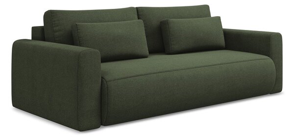 Rozkładana/ze schowkiem sofa w kolorze khaki 238 cm Kapua – Makamii