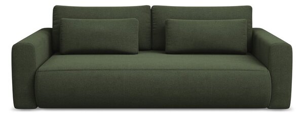 Rozkładana/ze schowkiem sofa w kolorze khaki 238 cm Kapua – Makamii