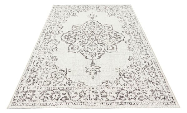 Szaro-kremowy dywan odpowiedni na zewnątrz NORTHRUGS Tilos, 120x170 cm