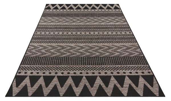 Czarno-beżowy dywan odpowiedni na zewnątrz NORTHRUGS Sidon, 200x290 cm