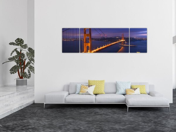 Obraz - Most Golden Gate (170x50 cm)