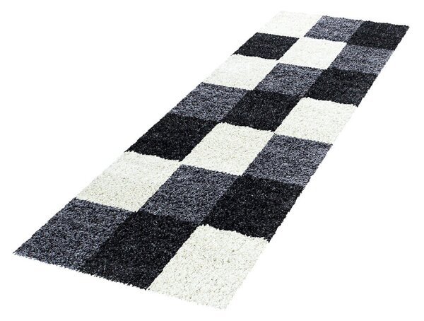 Czarno-biały chodnik 80x250 cm Life – Ayyildiz Carpets