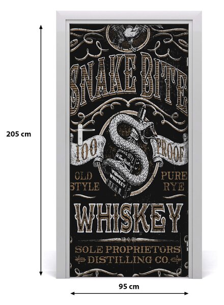 Naklejka fototapeta na drzwi Powiedzenia Whiskey