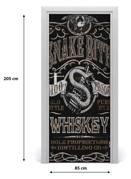 Naklejka fototapeta na drzwi Powiedzenia Whiskey