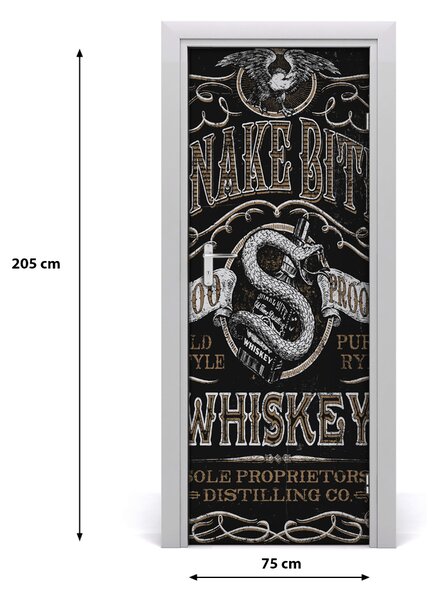 Naklejka fototapeta na drzwi Powiedzenia Whiskey