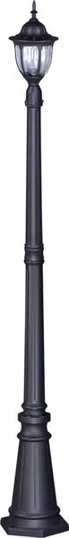 Czarna wysoka lampa ogrodowa stojąca retro - 4X S319 M2-K08