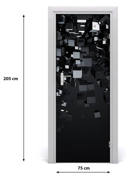 Naklejka samoprzylepna na drzwi Abstrakcja 3D