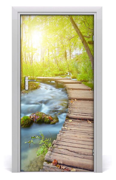 Naklejka fototapeta na drzwi Ścieżka w lesie