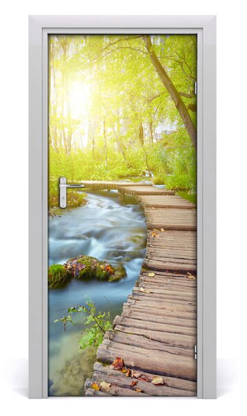 Naklejka fototapeta na drzwi Ścieżka w lesie