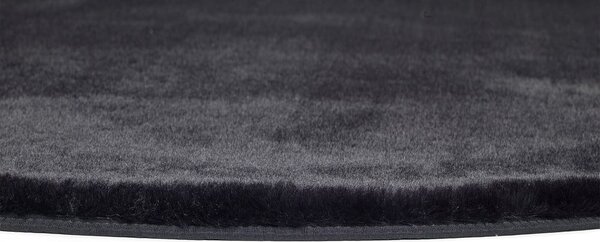 Czarny dywan Universal Fox Liso, Ø 120 cm