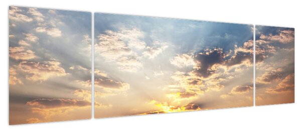 Obraz - Słonie wędrujące po sawannie (170x50 cm)