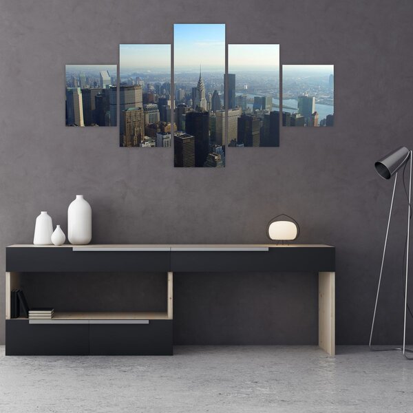Obraz - Manhattan za dnia (125x70 cm)