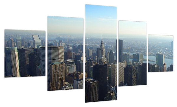 Obraz - Manhattan za dnia (125x70 cm)