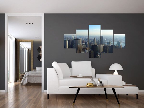 Obraz - Manhattan za dnia (125x70 cm)