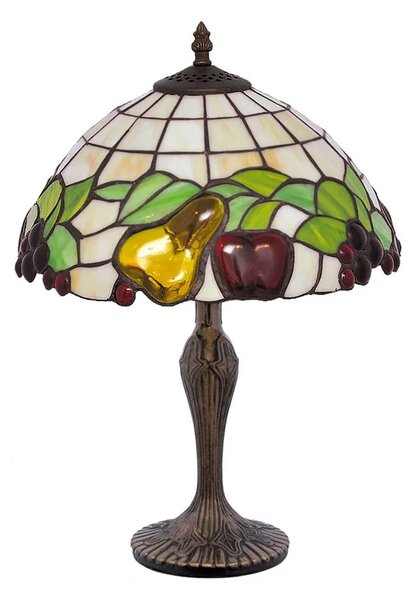 Witrażowa lampa stołowa w stylu retro - 3X S947 E1-K73