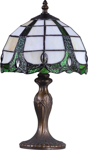 Klasyczna Lampka Stołowa Witrażowa E2-L89