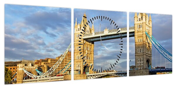 Obraz - Tower Bridge (z zegarem) (90x30 cm)
