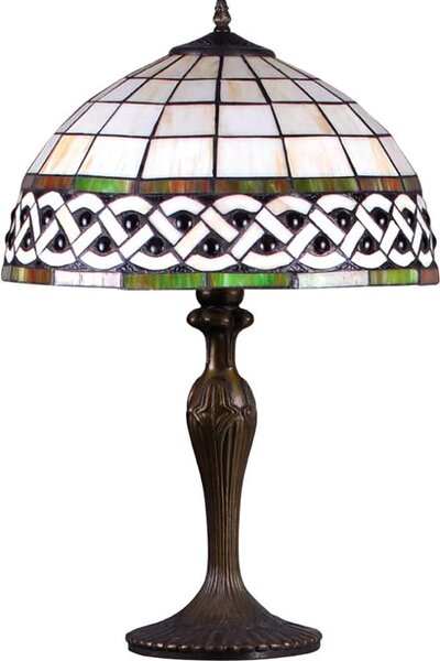 Lampka stołowa witrażowa w stylu retro - S999-Awinion