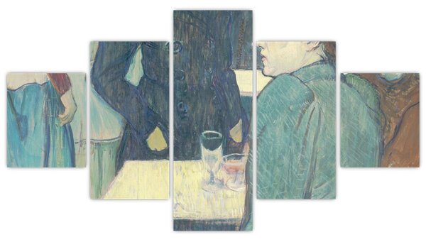 Obraz - Henri de Toulouse-Lautrec, A Corner of the Moulin de la Galette, reprodukcje (125x70 cm)