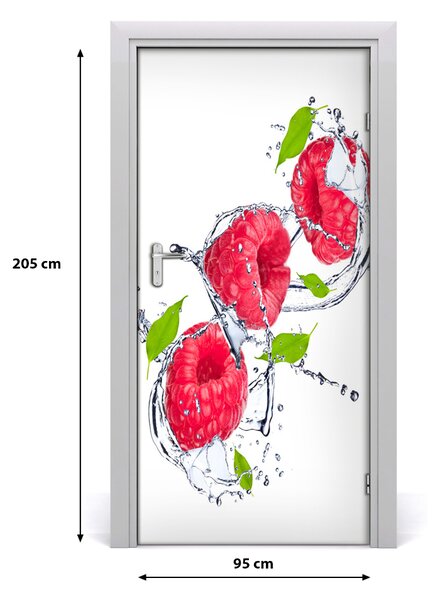 Naklejka na drzwi do domu samoprzylepna Maliny
