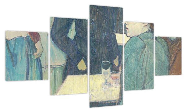 Obraz - Henri de Toulouse-Lautrec, A Corner of the Moulin de la Galette, reprodukcje (125x70 cm)