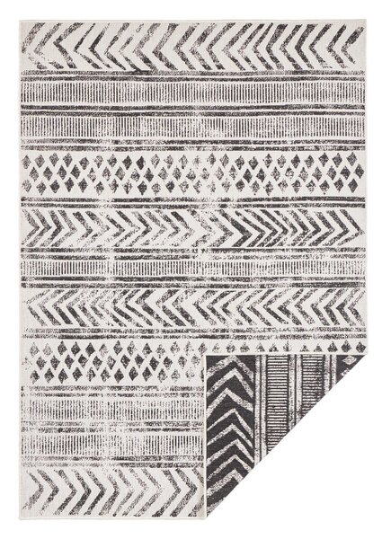 Czarno-kremowy dywan odpowiedni na zewnątrz NORTHRUGS Biri, 80x150 cm