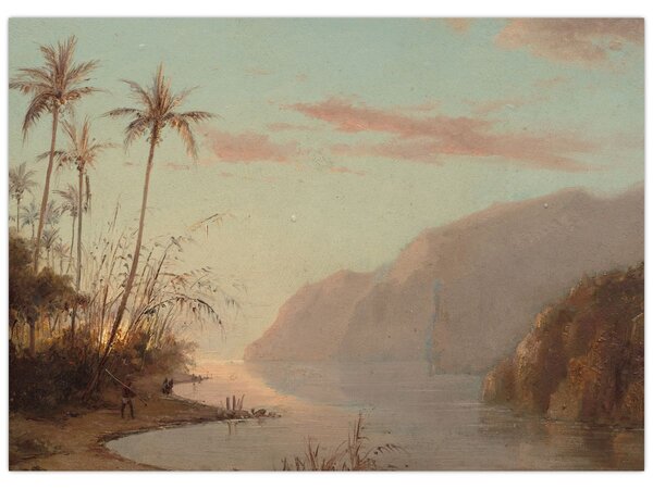 Obraz - Camille Pissarro, A creek in st. Thomas (Virgin Islands), reprodukcje (70x50 cm)