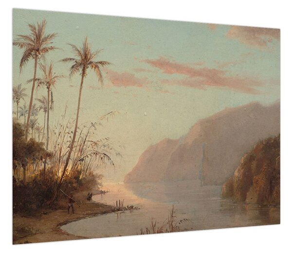 Obraz - Camille Pissarro, A creek in st. Thomas (Virgin Islands), reprodukcje (70x50 cm)