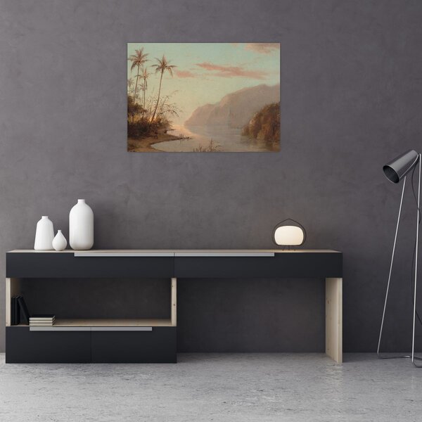 Obraz - Camille Pissarro, A creek in st. Thomas (Virgin Islands), reprodukcje (70x50 cm)