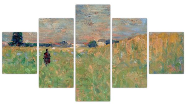 Obraz - Georges Seurat, A Summer Landscape, reprodukcje (125x70 cm)