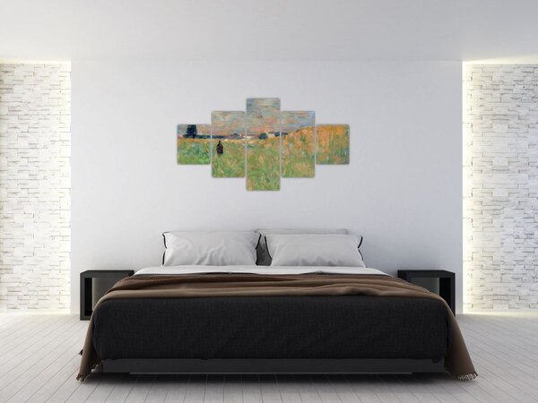 Obraz - Georges Seurat, A Summer Landscape, reprodukcje (125x70 cm)