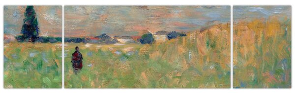 Obraz - Georges Seurat, A Summer Landscape, reprodukcje (170x50 cm)
