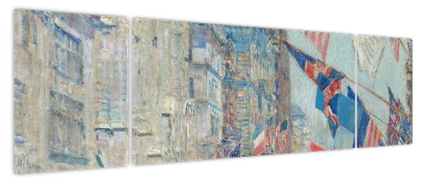 Obraz - Childe Hassam, Allies day, reprodukcje (170x50 cm)