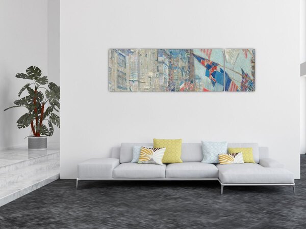 Obraz - Childe Hassam, Allies day, reprodukcje (170x50 cm)