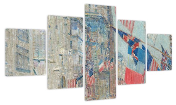 Obraz - Childe Hassam, Allies day, reprodukcje (125x70 cm)