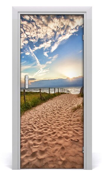 Naklejka fototapeta na drzwi Ścieżka na plażę
