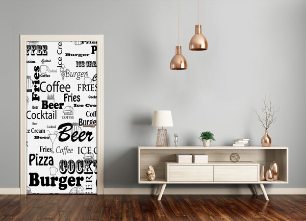 Fototapeta samoprzylepna DRZWI Menu w restauracji