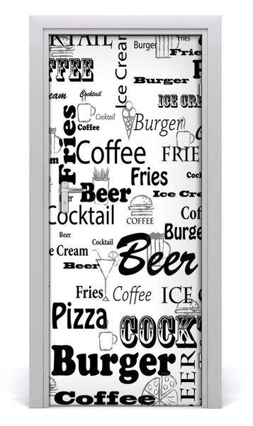 Fototapeta samoprzylepna DRZWI Menu w restauracji