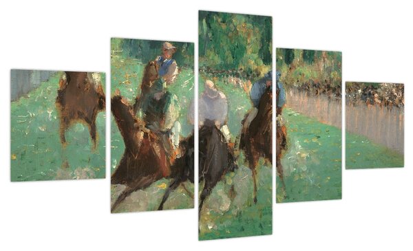 Obraz - Edouard Manet, At the Races, reprodukcje (125x70 cm)