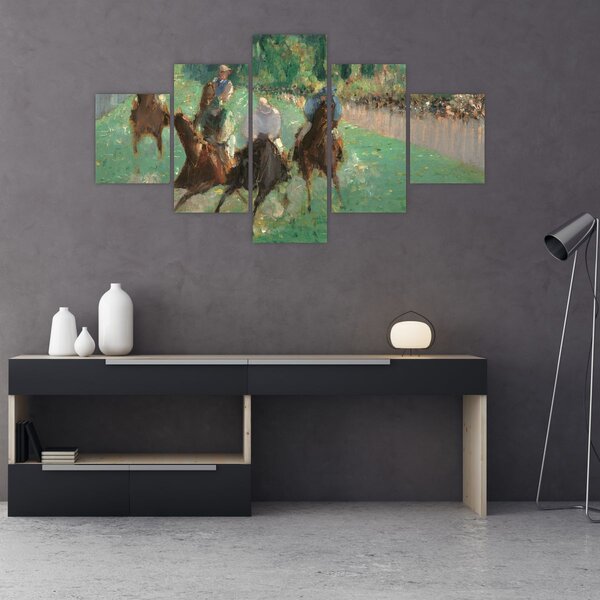 Obraz - Edouard Manet, At the Races, reprodukcje (125x70 cm)