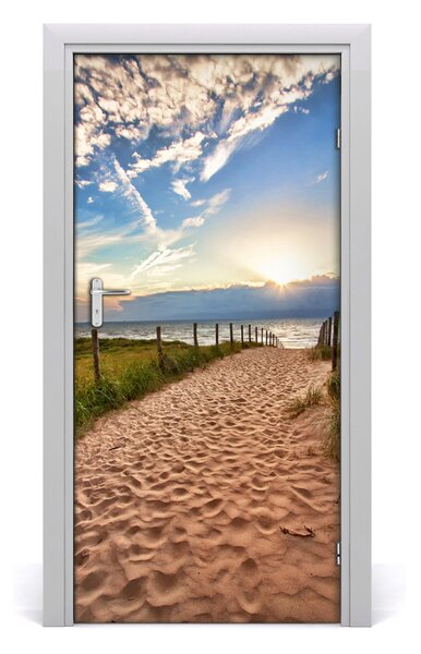 Naklejka fototapeta na drzwi Ścieżka na plażę