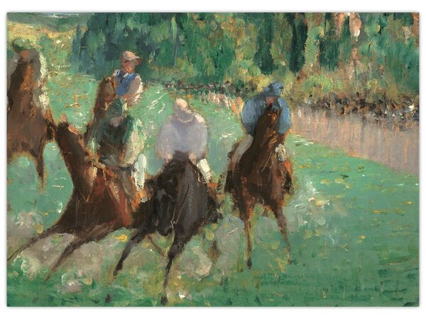 Obraz - Edouard Manet, At the Races, reprodukcje (70x50 cm)