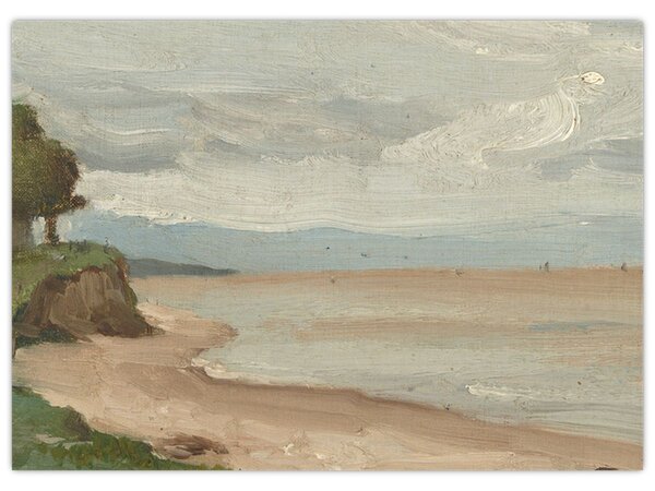 Obraz - Jean-Baptiste-Camille Corot, Beach Near Etretat, reprodukcje (70x50 cm)