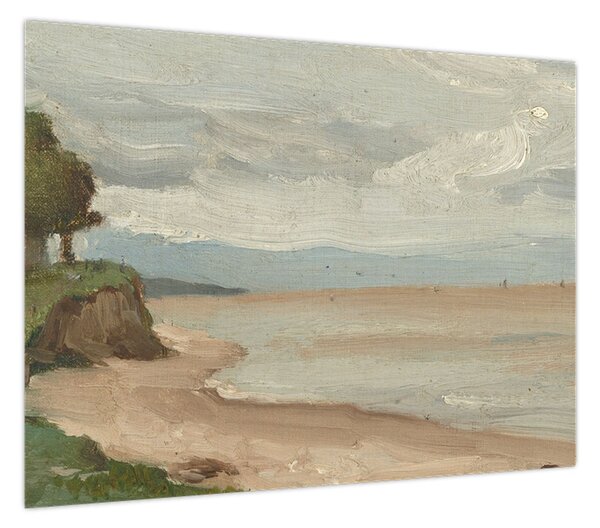 Obraz - Jean-Baptiste-Camille Corot, Beach Near Etretat, reprodukcje (70x50 cm)